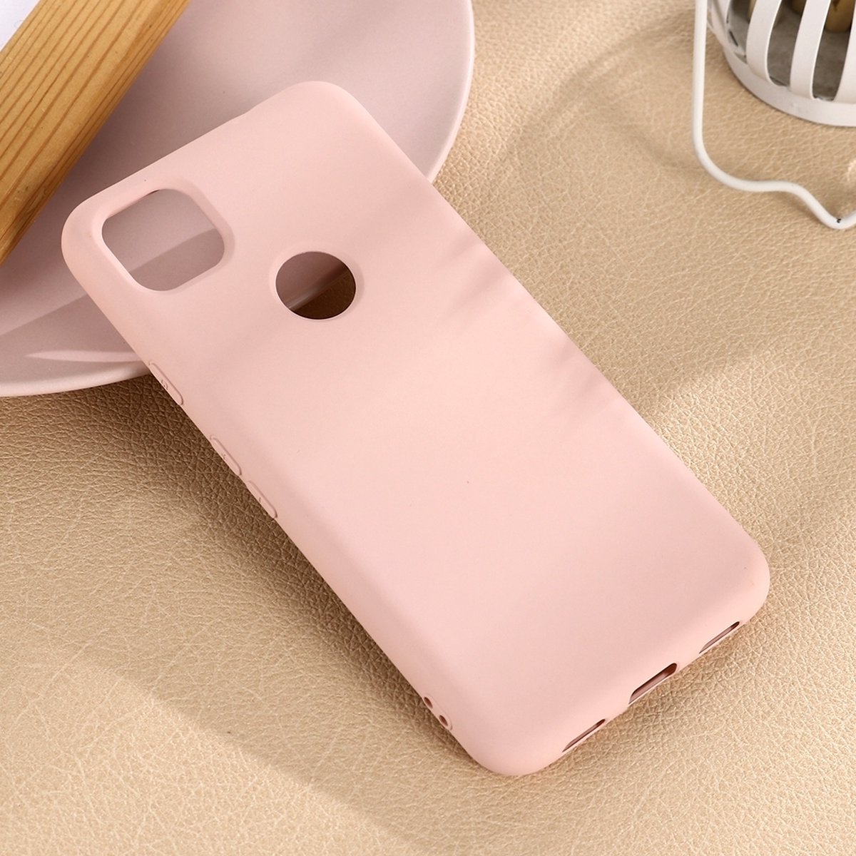 Mobigear Hoesje geschikt voor Google Pixel 4a Siliconen Telefoonhoesje | Mobigear Rubber Touch Backcover | Pixel 4a Case | Back Cover - Roze