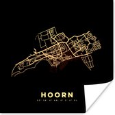 Poster Hoorn - Plattegrond - Stadskaart - Kaart - 50x50 cm