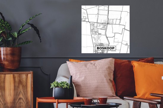 Affiche Carte - Boskoop - Carte - Plan de la ville - 50x50 cm