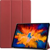 Mobigear Tablethoes geschikt voor Lenovo Tab P11 Pro Gen 1 Hoes | Mobigear Tri-Fold Bookcase - Rood