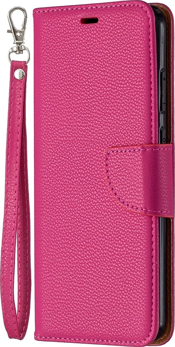 Mobigear Telefoonhoesje geschikt voor Nokia 5.3 Hoesje | Mobigear Excellent Bookcase Portemonnee | Pasjeshouder voor 2 Pasjes | Telefoonhoesje voor Pinpas / OV Kaart / Rijbewijs - Magenta
