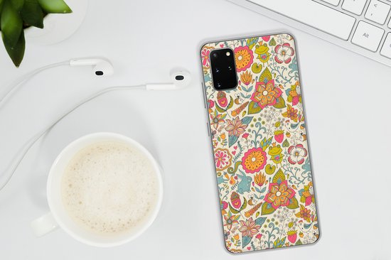 Samsung Galaxy S20 Plus - Fille - Lapin - Grenouille - Motifs - Fille - Kids - Enfants - Enfant - Coque de téléphone en Siliconen