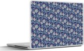 Laptop sticker - 17.3 inch - Bloemen - Patroon - Natuur - 40x30cm - Laptopstickers - Laptop skin - Cover