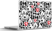 Sticker pour ordinateur portable - 13,3 pouces - Motifs - Chien - Citation - Garçons - Filles - Enfants - Kids - 31x22,5 cm - Autocollants pour ordinateur portable - Skin pour ordinateur portable - Housse