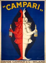 Poster - Campari, Milano, Poster uit 1921, Premium print, verpakt in stevige kartonnen koker.