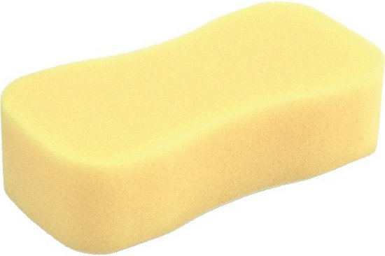 spons 22 x 11 x 6 cm viscose geel