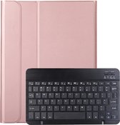 Samsung Galaxy Tab A8 2021 Toetsenbord Hoes - Samsung Galaxy Tab A8 2021 Keyboard Case Book Cover Hoesje - rose Goud