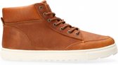 Hub  - Glascow Hoge Sneaker Leer - Cognac - 41