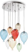 Ideal Lux Clown - Hanglamp Modern - Multicolor - H:103cm   - G9 - Voor Binnen - Metaal - Hanglampen -  Woonkamer -  Slaapkamer - Eetkamer