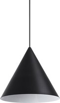 Ideal Lux A-line - Hanglamp Modern - Zwart - H:242cm   - E27 - Voor Binnen - Metaal - Hanglampen -  Woonkamer -  Slaapkamer - Eetkamer