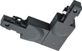 Spanningsrail Doorverbinder - Iona Dual - Hoek L Connector - Aarde Binnen - 2 Fase - Mat Zwart