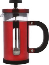 cafetiÃ¨re Pisa 1 liter 21,5 cm glas/RVS rood