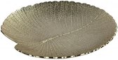 decoratieschaal Dyon rond 39 x 9 cm staal goud