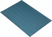 placemat 30 x 45 cm PVC/polyester turquoise