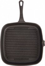 grillpan Deluxe 23 x 23 cm gietijzer grijs