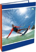 ringband Surf 23-rings A4 karton/staal blauw/rood