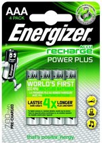 Recharge Power Plus AAA-batterijen 700mAh 4 stuks