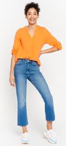 LOLALIZA Tetra blouse - Oranje - Maat 46