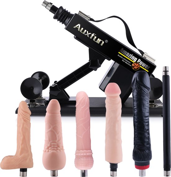 Pakket R-J Auxfun Basic Seksmachine Met Dildo en vele Extra's