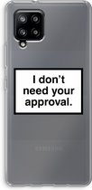 Case Company® - Samsung Galaxy A42 5G hoesje - Don't need approval - Soft Cover Telefoonhoesje - Bescherming aan alle Kanten en Schermrand