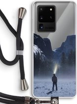 Case Company® - Samsung Galaxy S20 Ultra hoesje met Koord - Wanderlust - Telefoonhoesje met Zwart Koord - Bescherming aan alle Kanten en Over de Schermrand