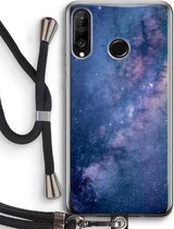Case Company® - Huawei P30 Lite hoesje met Koord - Nebula - Telefoonhoesje met Zwart Koord - Bescherming aan alle Kanten en Over de Schermrand