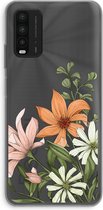 Case Company® - Xiaomi Redmi 9T hoesje - Floral bouquet - Soft Cover Telefoonhoesje - Bescherming aan alle Kanten en Schermrand