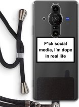 Case Company® - Sony Xperia Pro-I hoesje met Koord - I'm dope - Telefoonhoesje met Zwart Koord - Bescherming aan alle Kanten en Over de Schermrand