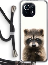 Case Company® - Xiaomi Mi 11 hoesje met Koord - Rocco - Telefoonhoesje met Zwart Koord - Bescherming aan alle Kanten en Over de Schermrand