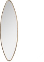 Clayre & Eef Wandspiegel 30*4*98 cm Koperkleurig Metaal, Glas Pas spiegel Grote Spiegel Muur Spiegel