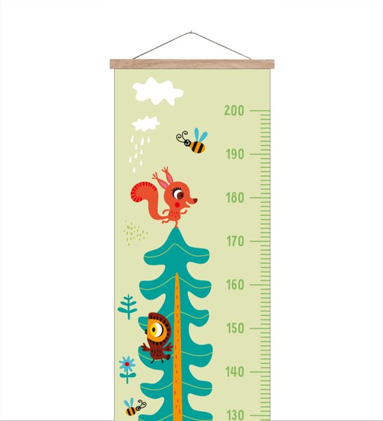 Houten groeimeter voor in de kinderkamer (DIY) - unicorns & fairytales