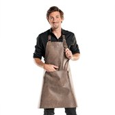 Chaud Devant BBQ Leren Schort Donkerbruin - One size