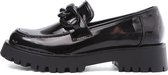 WELOVESHOES® Loafers met Hak - Imitatieleer - Zwart - Maat 39