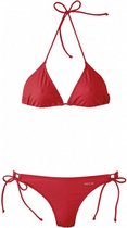 triangelbikini dames polyamide/elastaan rood maat 42