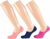 no-show sokken Basic bamboe fashion 3-pack maat 39-42