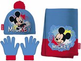winterset Mickey Mouse 44-46 cm katoen blauw 3-delig