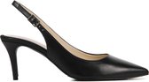 Stefano Lauran  Dames Pumps / Damesschoenen - Leer   - Geen  hoogte 2 cm cm - S3042 - Zwart - Maat 42