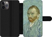 Telefoonhoesje Geschikt voor iPhone 11 Pro telefoonhoesje - Zelfportret - Vincent van Gogh - Met vakjes - Wallet case met magneetsluiting