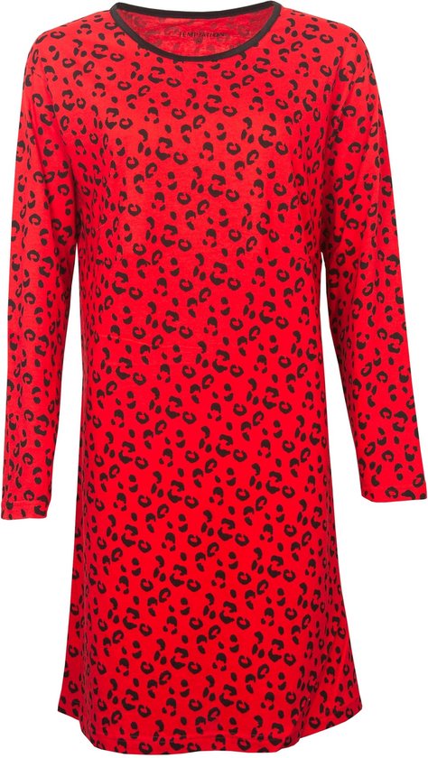 Temptation Dames Nachthemd - Bigshirt - Rood - Maat S