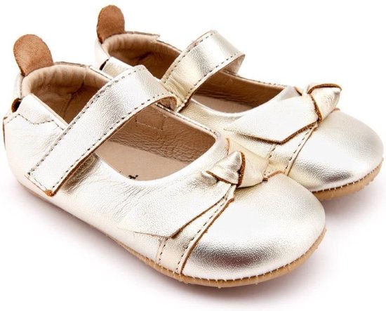 OLD SOLES - ballerina's - bow chique gold