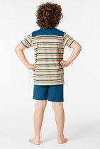 Woody pyjama jongens - mandril - streep - 221-1-PUS-S/929 - maat 140