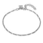 Twice As Nice Armband in zilver, figaro, 1,5 mm  19 cm