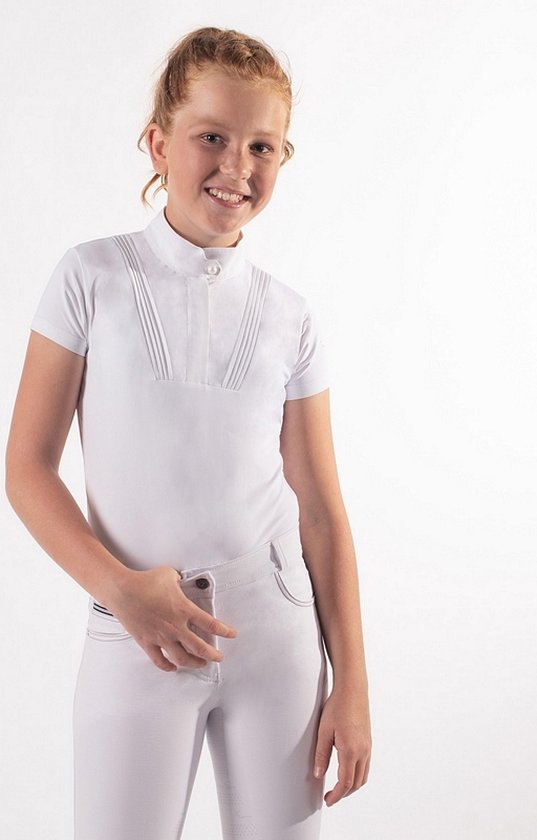 Foto: Qhp wedstrijdshirt riva junior maat 164 white