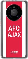 6F hoesje - geschikt voor Huawei P40 Pro -  Transparant TPU Case - AFC Ajax - met opdruk #ffffff