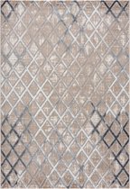 Magic Floor - Tapijt - Woonkamer - Vloerkleed Gabardin 12498 - Grijs - Polyester - (300x80cm)