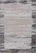 Magic Floor - Tapijt - Woonkamer - Vloerkleed Gabardin 11887 - Grijs - Polyester - (300x80cm)