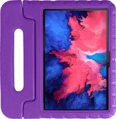 Hoes Geschikt voor Lenovo Tab P11 Hoes Kinder Hoesje Kids Case Kinderhoes Shockproof - Hoesje Geschikt voor Lenovo Tab P11 Hoesje Kidscase - Paars