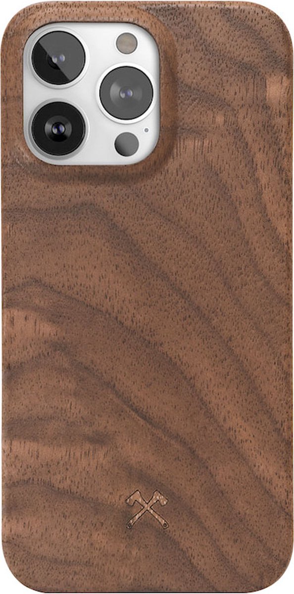 iPhone 13 Pro Backcase hoesje - Woodcessories - Walnotenhout - Hout