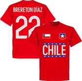 Chili Brereton Diaz 22 Team T-Shirt - Rood - Kinderen - 140