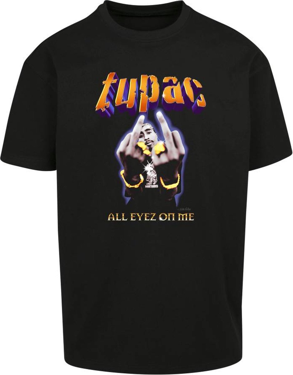 Mister Tee Tupac Thug Passion Oversize Heren T-shirt L Zwart